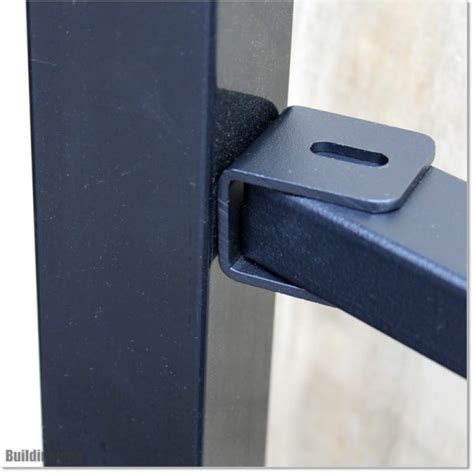 black aluminum traight mount bracket fence parts|Ironcraft Fences Aluminum Fence Wall Mount .